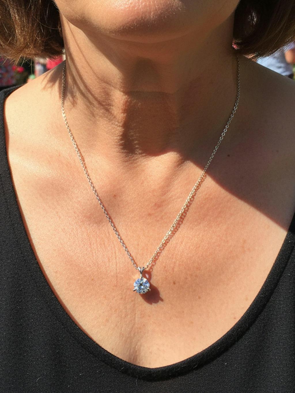 1 ct. Venus Round Diamond Necklace