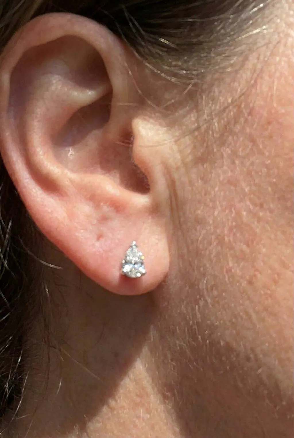 1.0 ct. tw. Meteor Pear-Shaped Diamond Stud Earrings