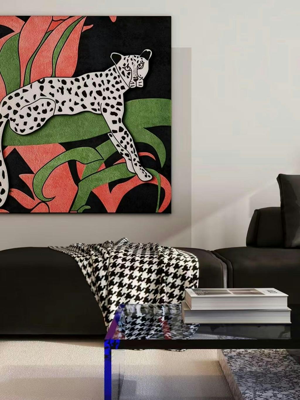 Modern minimalist animal portrait wall art -KS#0146