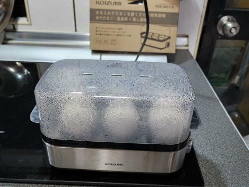 Koizumi Egg Steamer Plus Kes-0401/S Boiled Egg Sliver 100V – WAFUU