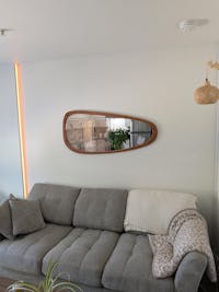 Avila Irregular Wood Wall Mirror