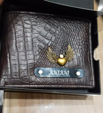 Personalized Croco Texture Men's Wallet | Customized Wallet Gift