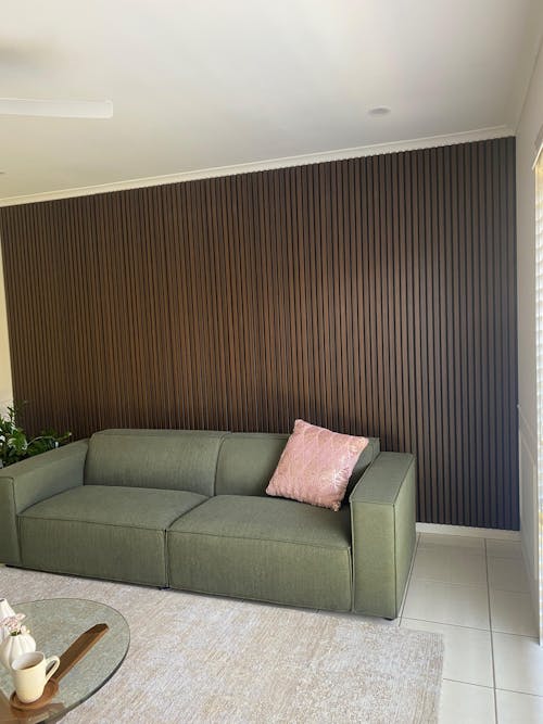 Smoked Oak Wood Wall Panel