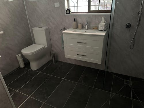 Grey Marble Bathroom Wall Panel