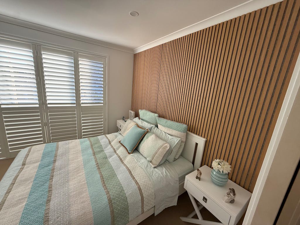 Oak (with Grey Felt) Wood Wall Panel