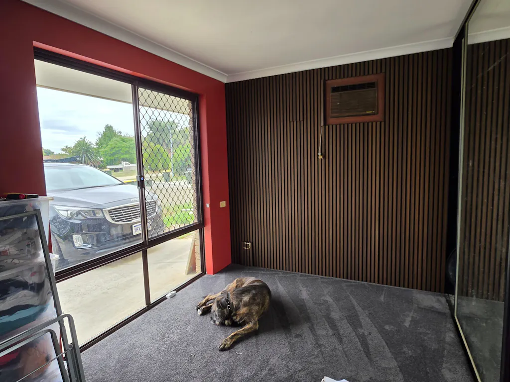 Smoked Oak Wood Wall Panel