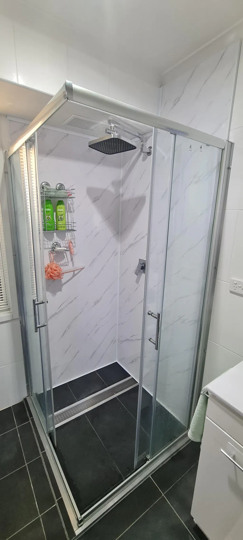 Bianco Carrara Marble Bathroom Wall Panel