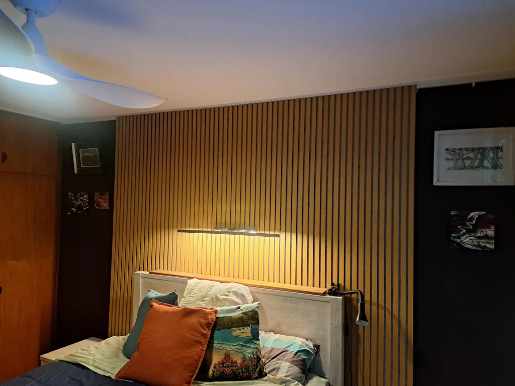 Oak (with Grey Felt) Wood Wall Panel