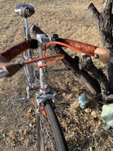 Braided Leather Bicycle Handlebar Tape - Walnut