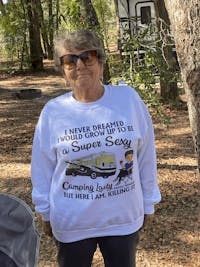 Never Dreamed I'd Grow Up To Be A Super Sexy Camping Lady - Personalized Custom T Shirt