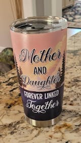 Mom And Daughter Tumbler,Mom Gift From Daughter,Personalized Tumbler 40oz  Gift For Mom,Mom Tumbler Handle, Custom Photo Tumbler For Mom-RL33