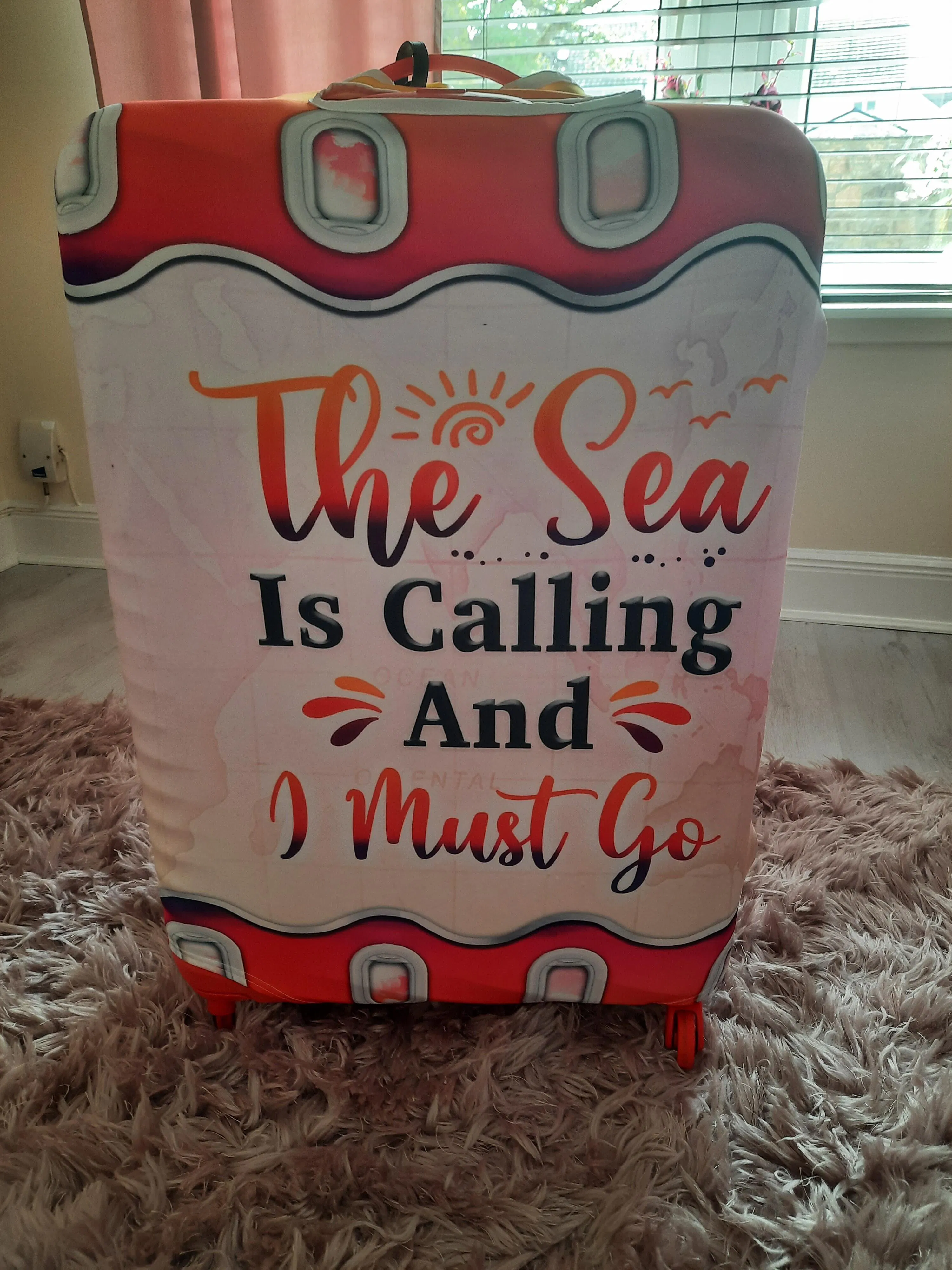 And She Lived Happily Ever After - Travel Personalized Custom Luggage Cover - Gift For Travel Lovers