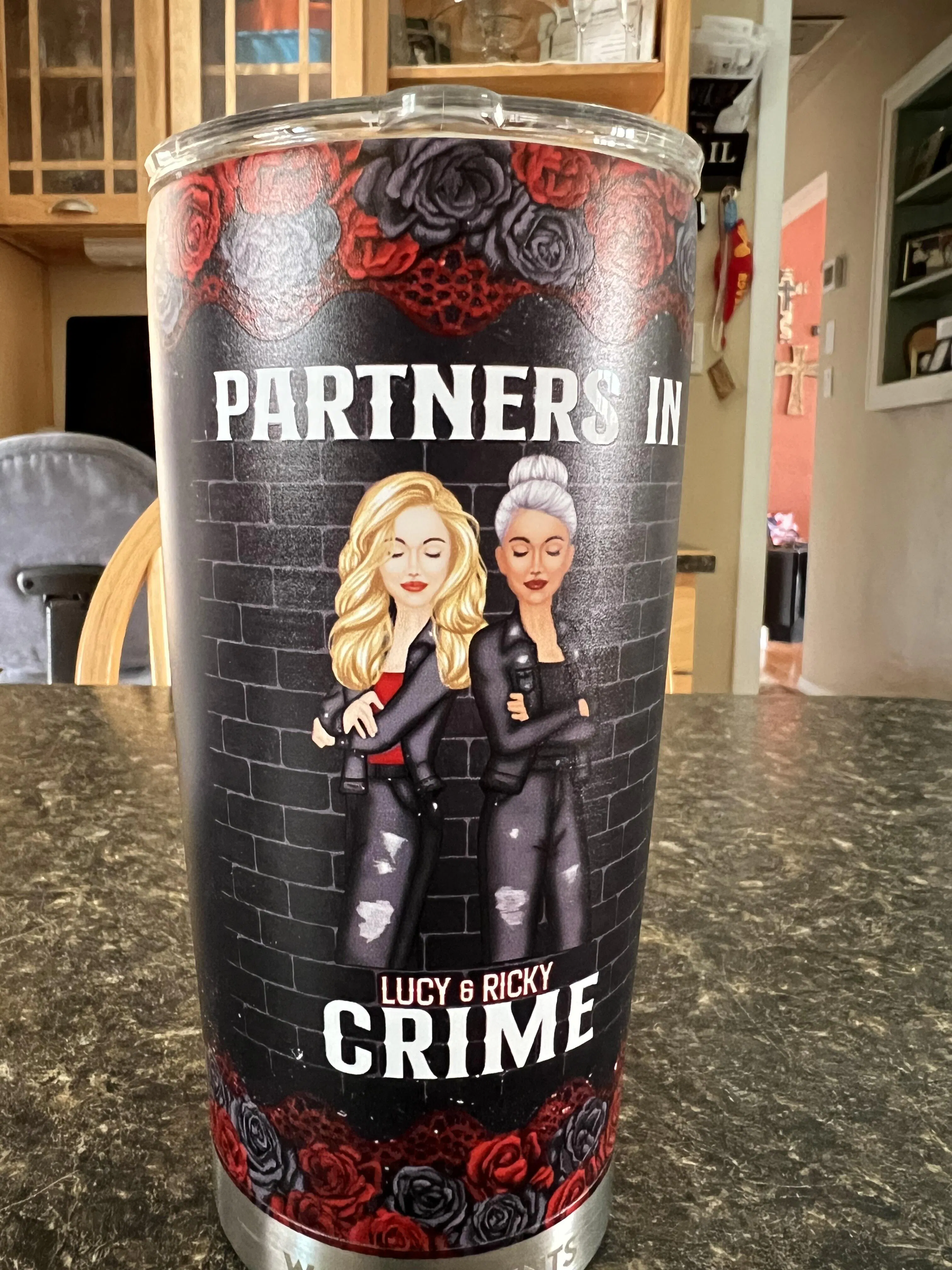 Like A Really Small Gang Partners In Crime - Bestie Personalized Custom Tumbler - Gift For Best Friends, BFF, Sisters