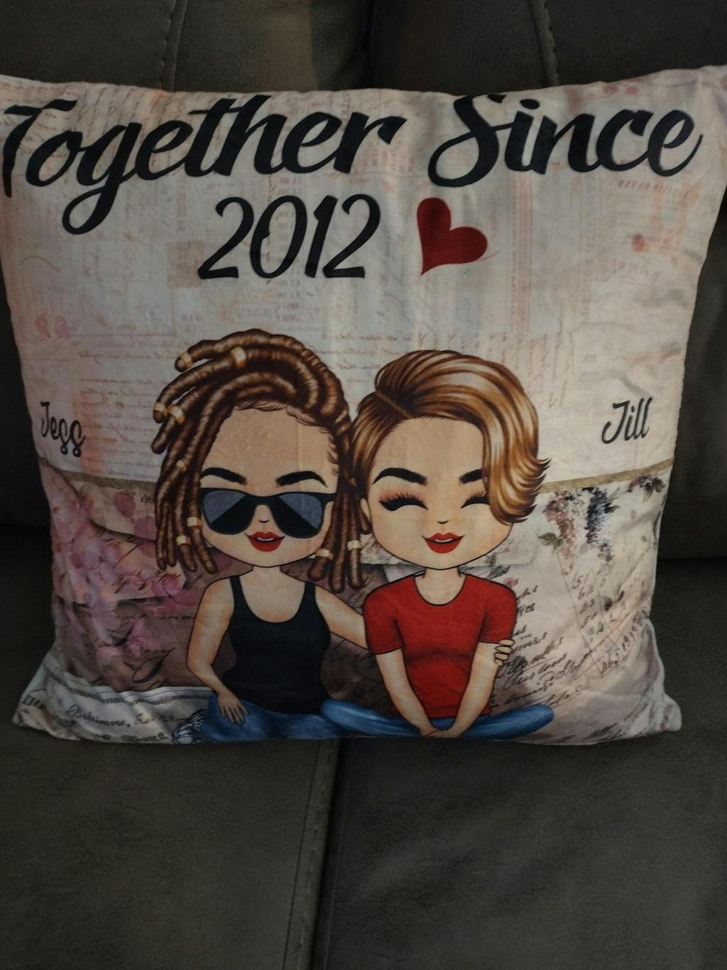 Together Since Husband Wife Couple Gift Personalized Custom Pillow