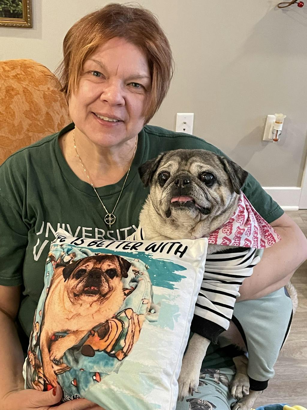 Custom Photo Human And Pet Name Gift For Dog Lovers, Cat Lovers, Fam