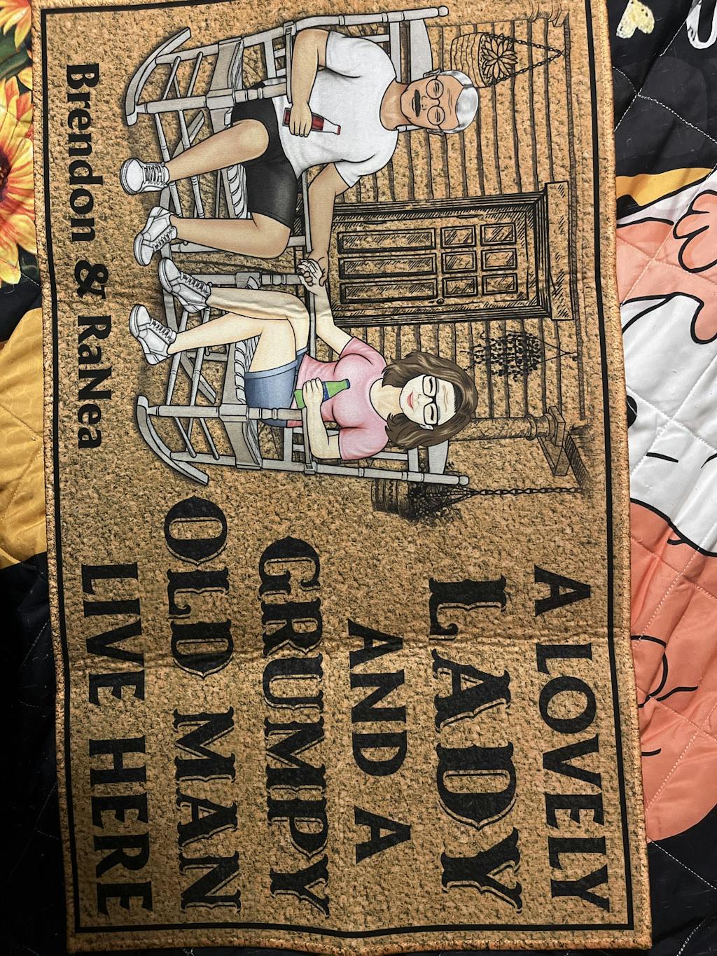 Family Couple A Lovely Lady And A Grumpy Old Man Live Here - Couple Gi ...