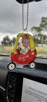 Car Visor Clip, Custom Father's Day Frame, Gift For Dad, Gift For Him