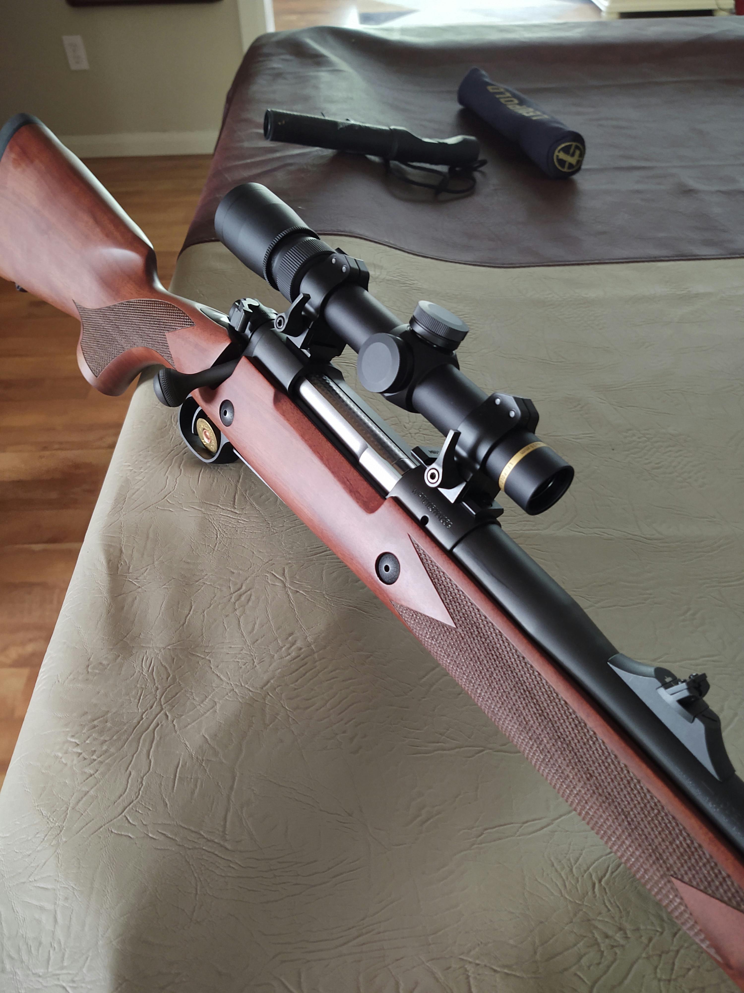 M902/802M Winchester Model 70 Mag w/.330, Matte Warne Scope Mounts