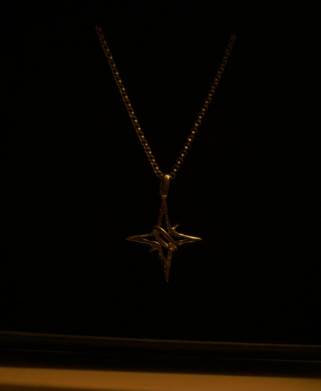 Silver star necklace | Streetwear jewelry | 925 sterling silver