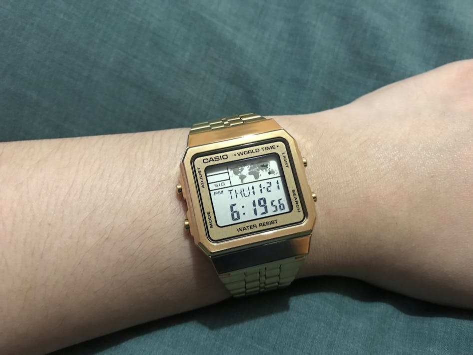 Casio Vintage A500Wga-9D Gold Plated Watch Unisex | Watch Portal Philippines