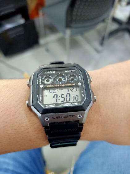 Casio AE-1300WH-1AVDF Black Resin Watch for Men Watch