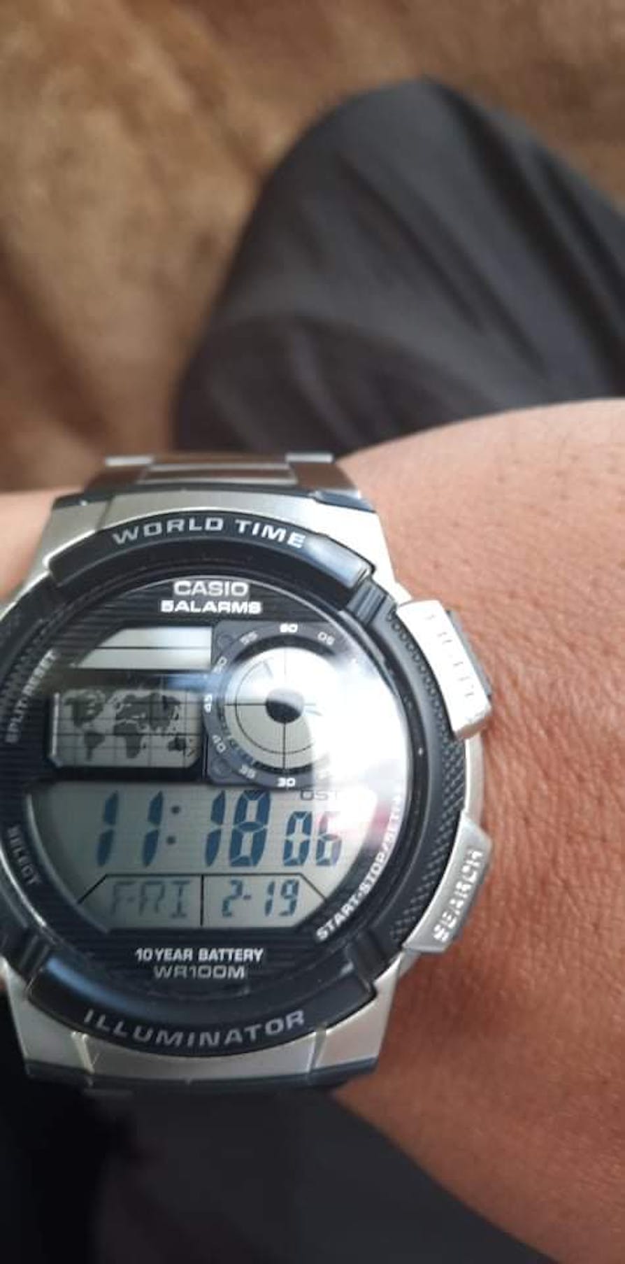 Casio AE 1000WD 1A Silver Stainless Watch for Men Watch