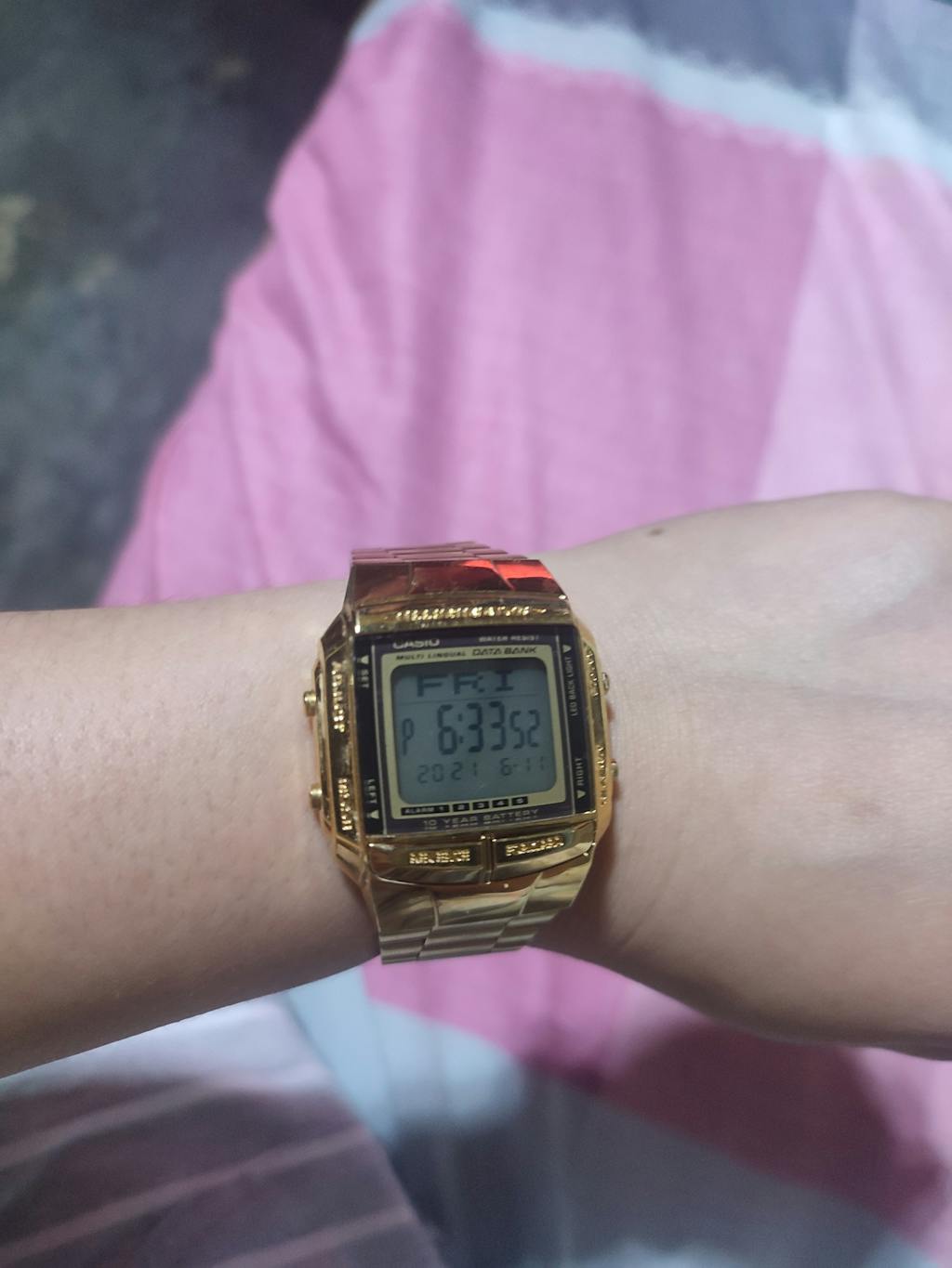 Casio Vintage DB360G9A Gold Plated Watch For Men and Women