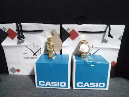 Casio LTP-1170N-7A Ladies Gold-Tone Stainless Steel Watch - White Dial Quartz Casual Timepiece - View #2