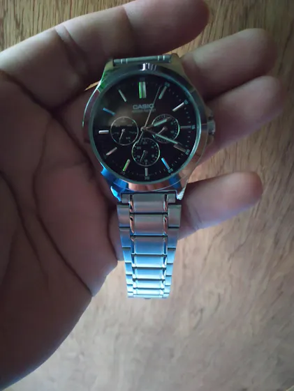 Casio MTP-V300B-1A Black Stainless Steel Watch for Men |