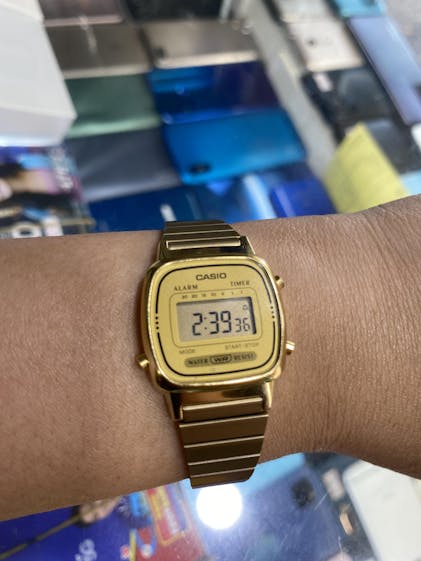 Casio LA670WA-1DF Silver Stainless Watch for Women Watch