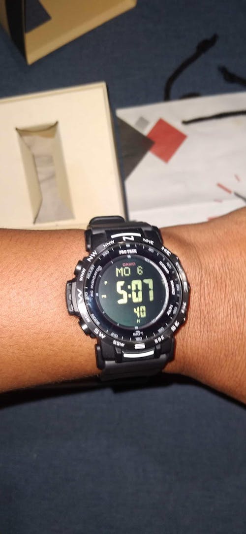 Casio Pro Trek PRW-35Y-1B Digital Rubber Strap Watch For Men