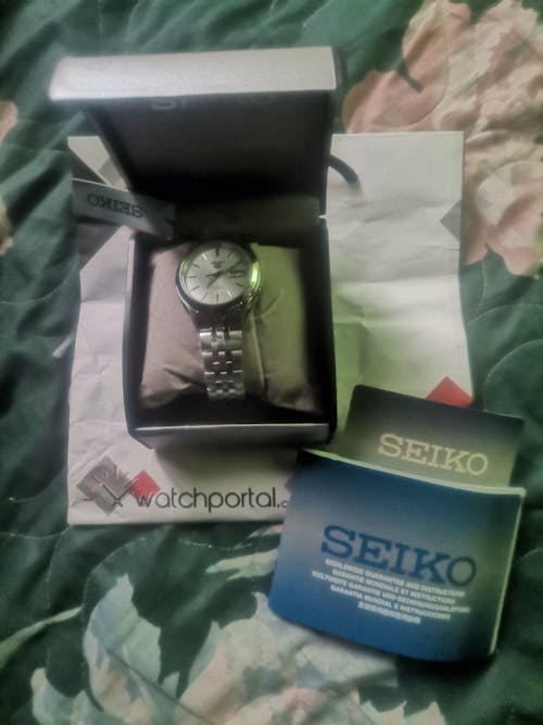 Seiko 5 Sports SNKL15K1 Silver Stainless Automatic Watch for Men