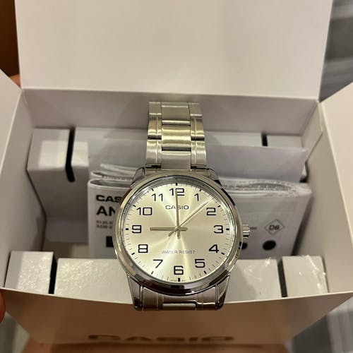 Casio MTP-V001D-7B Silver Stainless Watch for Men