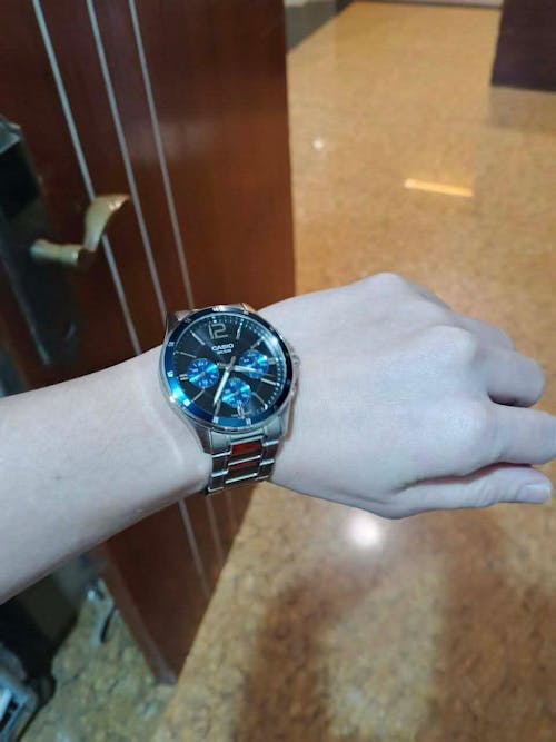 Casio MTP-1374D-2AVDF Silver Stainless Watch for Men