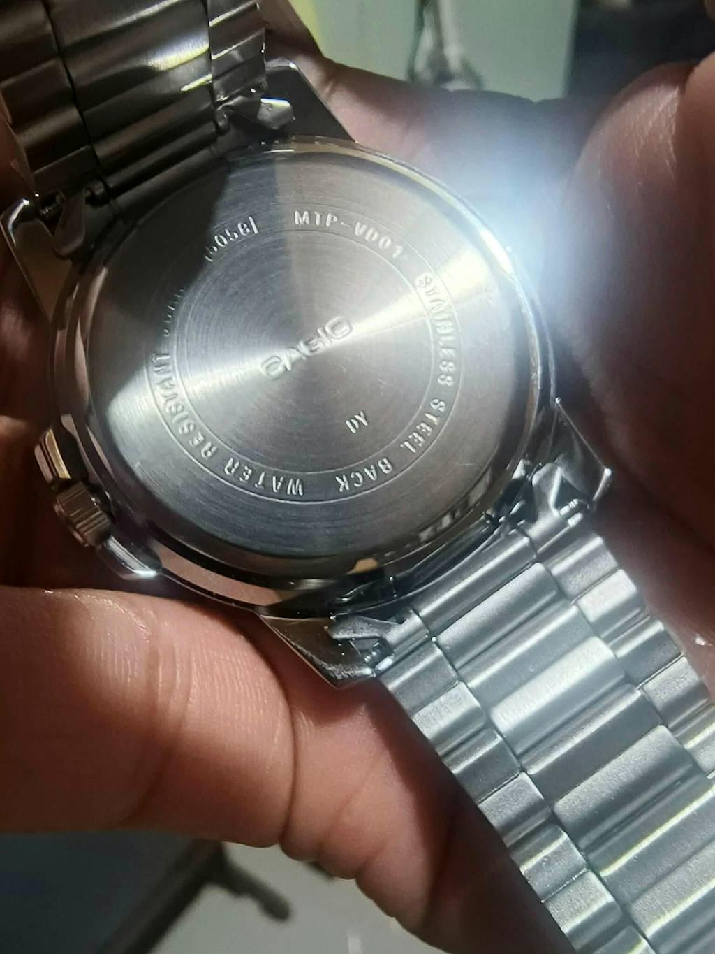 Casio MTP-VD01D-1EVUDF Silver Stainless Watch for Men