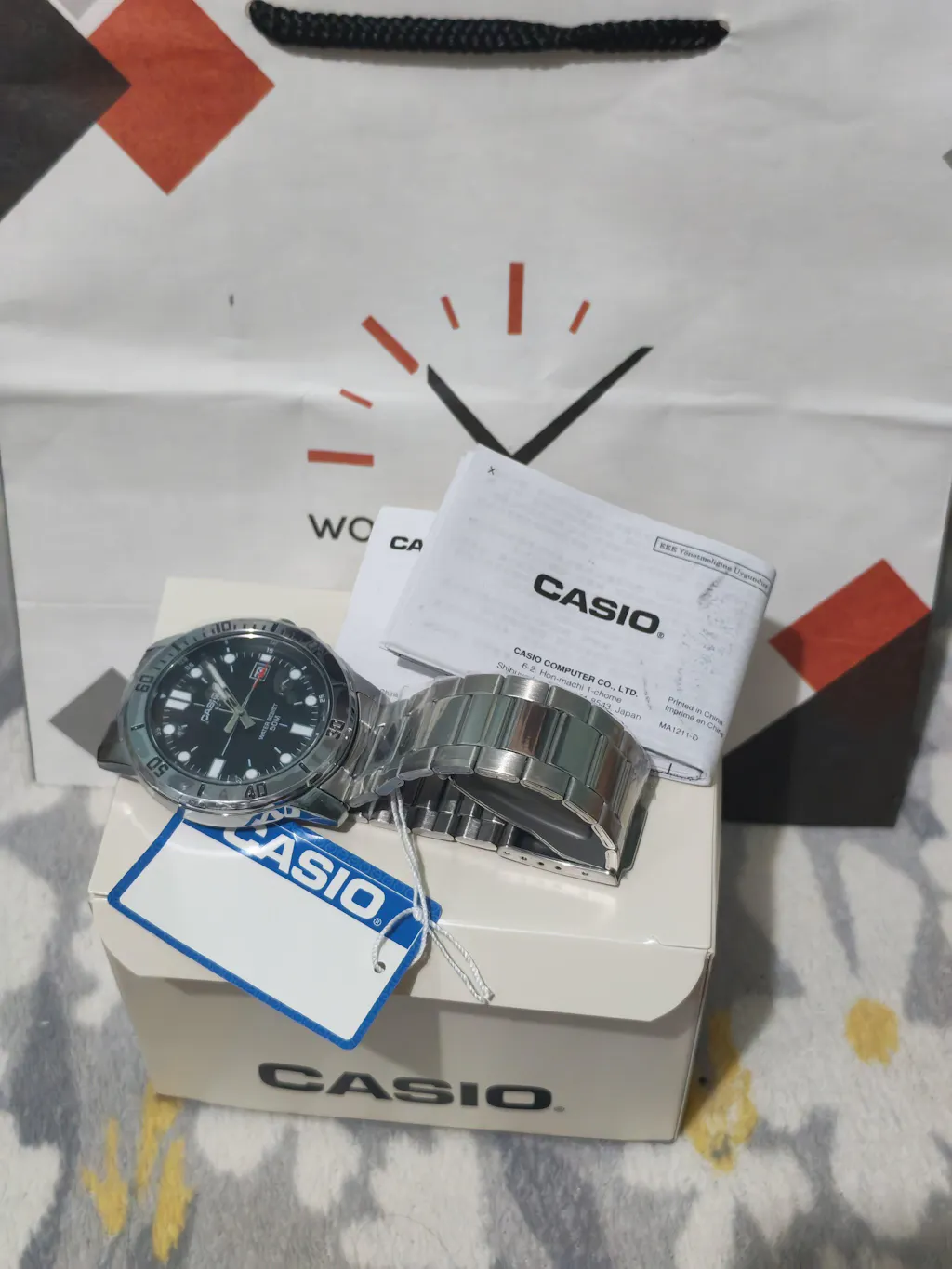 Casio MTP-VD01D-1EVUDF Silver Stainless Watch for Men