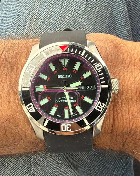 Bespoke Custom SKX mini Blood Moon  Divers Watch SEIKO NH36 - AKA Bloodmoon Mod! Premium Quality Case