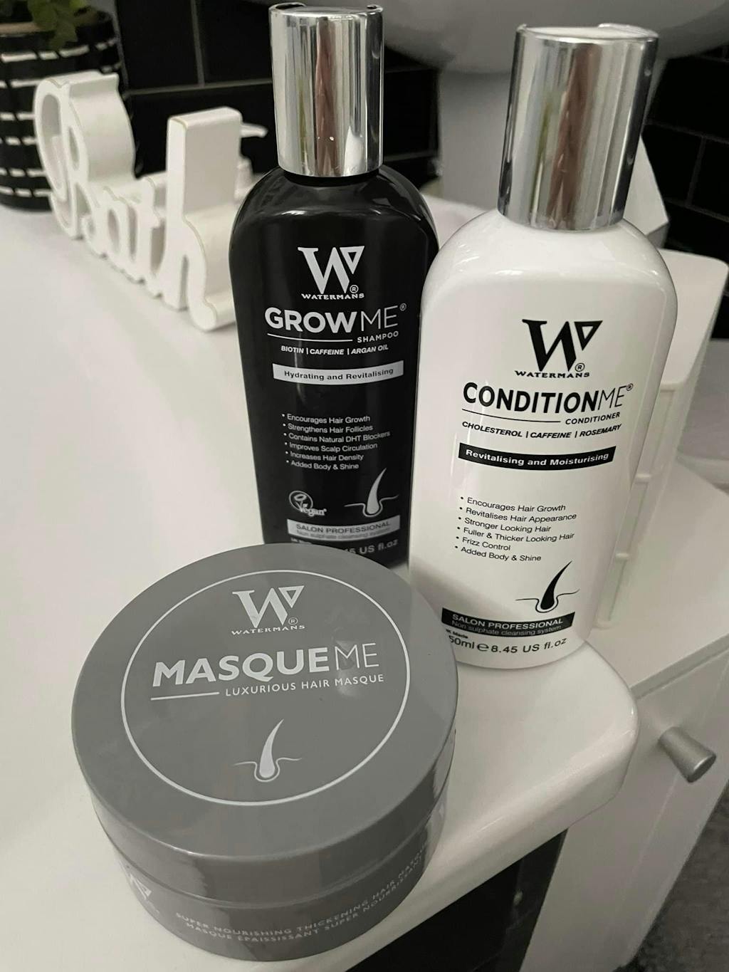 Watermans Hair Growth Shampoo and Conditioner set for women and men.