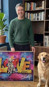 Personalisiertes Poster "LOVE" mit Haustier