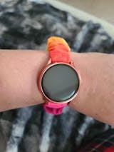 Wearlizer 3 Pace Compatible with Samsung Galaxy Watch Band Active 2 Scrunchie Soft Cloth 20 mm Cute Printed Elastic Watch Bands Women Stretchy Fabric