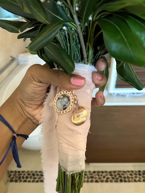 Missing You Wedding Keepsake Bridal Charms