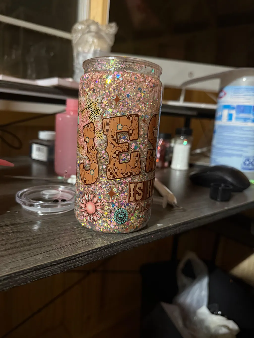 Honeycomb Honey Dipper Bees UV DTF Cup Wrap