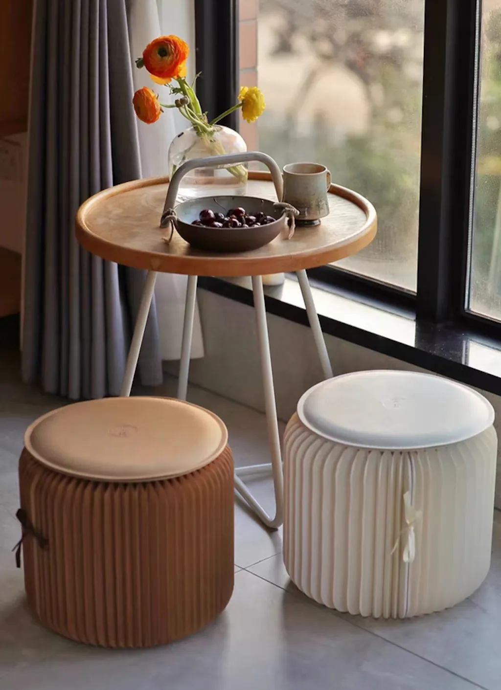 Modern Minimalist Accordion Classic Stool for Stylish Homes