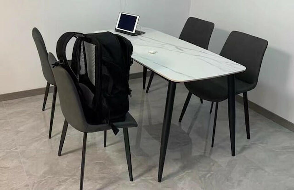 Samirah Dining Table Sets, Marble Black Dining Table Weilai Concept