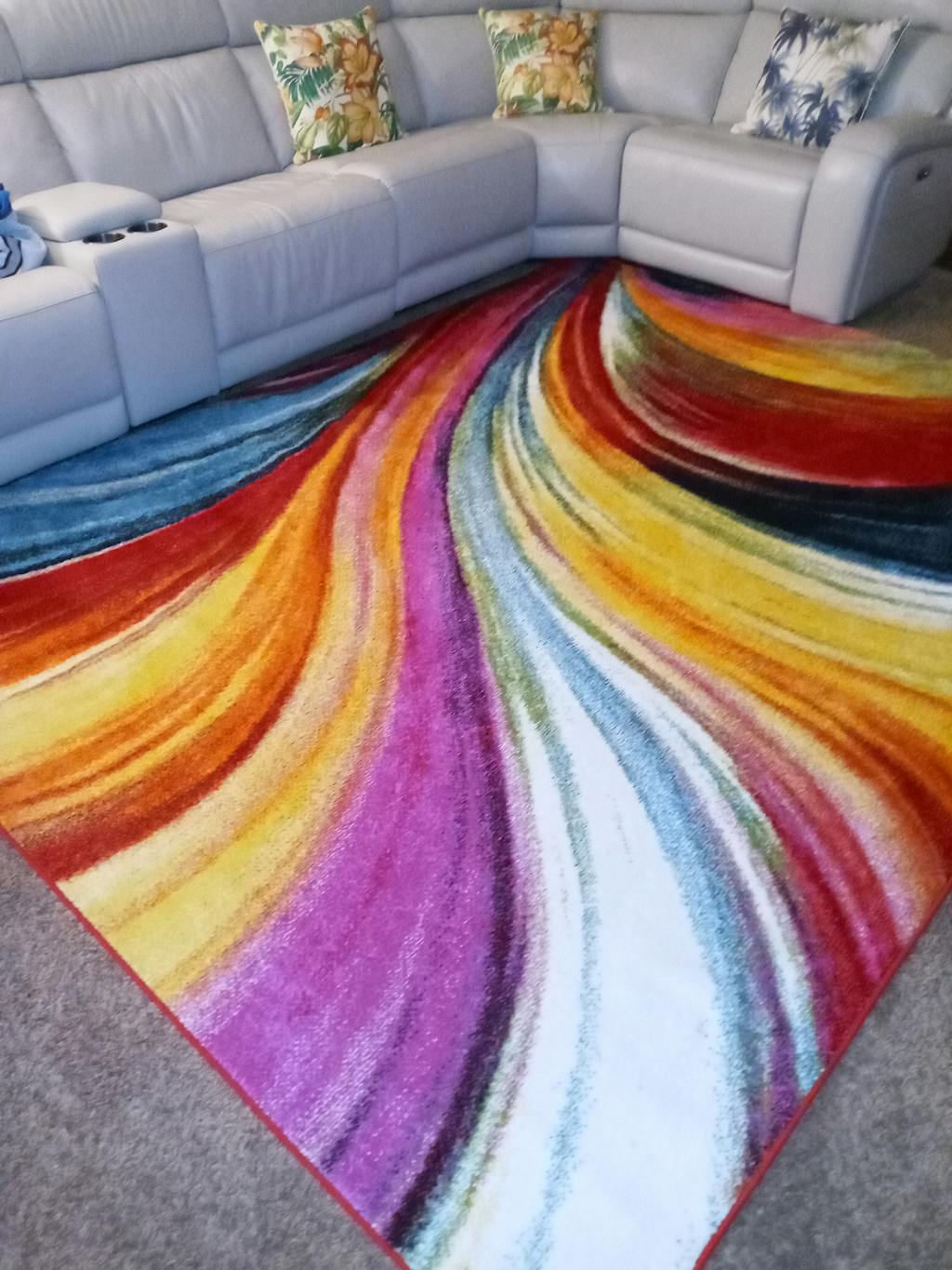 Pleasure Multi Modern Bright Rug Well Woven