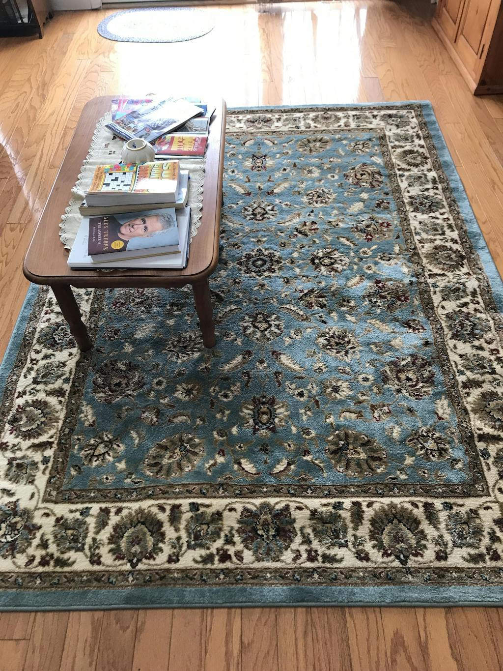 Lea Traditional Oriental Blue Rug Well Woven