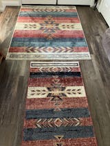 Well Woven Dustin Crimson Southwestern Medallion Area Rug 5x7 (5'3