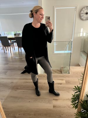 Original Fleeced II Mid Gumboots Black