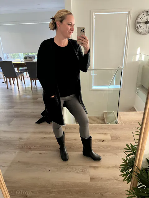 Original Fleeced II Mid Gumboots Black