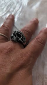 Vintage Punk Snake Skull Ring – Stainless Steel Hip Hop & Biker Jewelry for Men